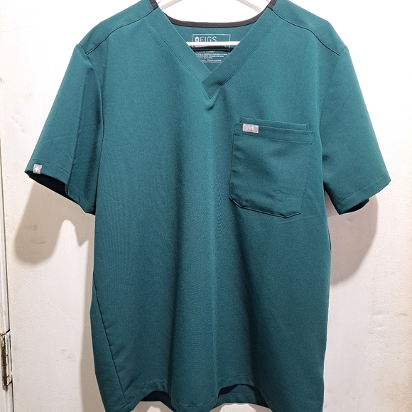Figs | Shirts | Mens Figs Scrub Top Dark Green Large | Poshmark